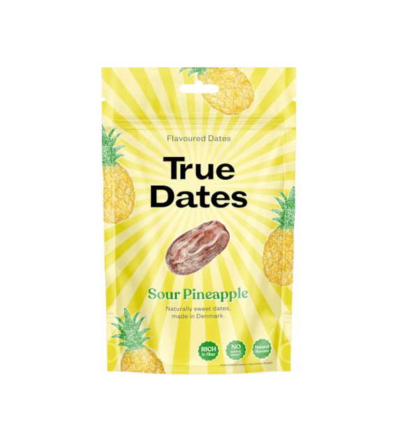 TRUE DATES daktyle Sour Pineapple 100 g