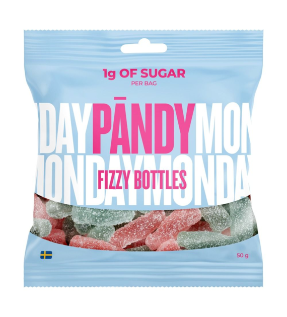 PANDY ŻELKI Fizzy Bottles, 50 g