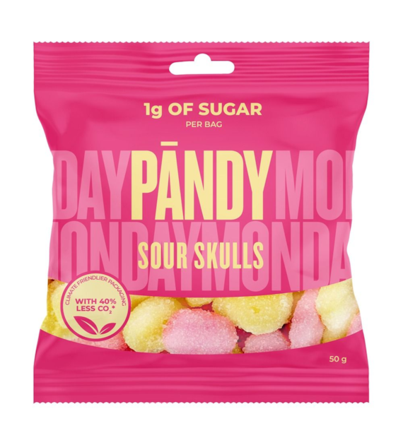 PANDY ŻELKI Sour Skulls, 50 g