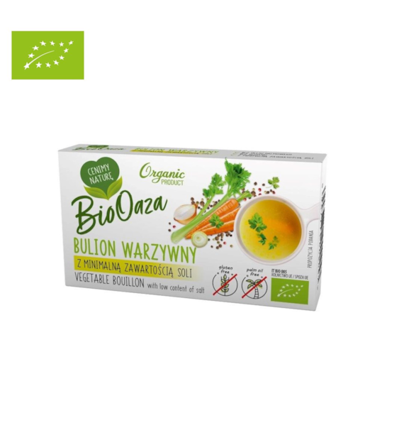 Bulion z minimalną zawartością soli 60 g BIO 1 sztuka - BioOaza