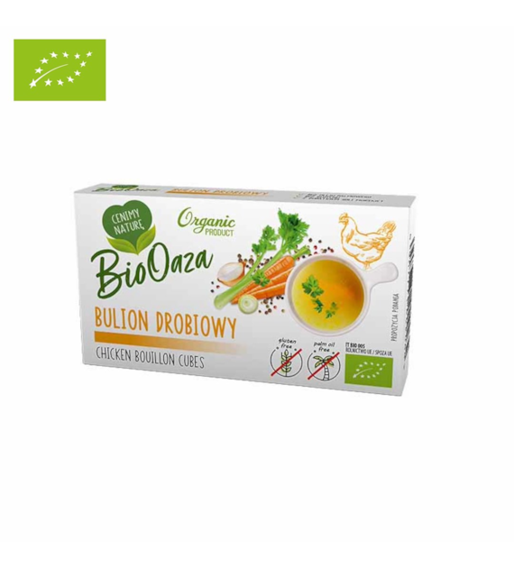 Bulion z kury 66 g BIO 1 sztuka - BioOaza