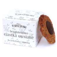 Ciastka owsiane bezglutenowe z czekoladą 150 g - Łakoć Warszawski - Baton Warszawski