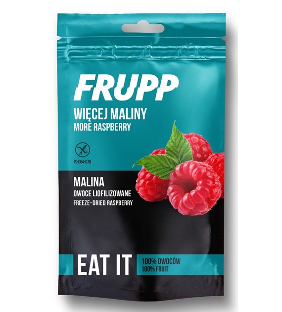 Frupp owoce liofilizowane MALINA 15 g - Celiko