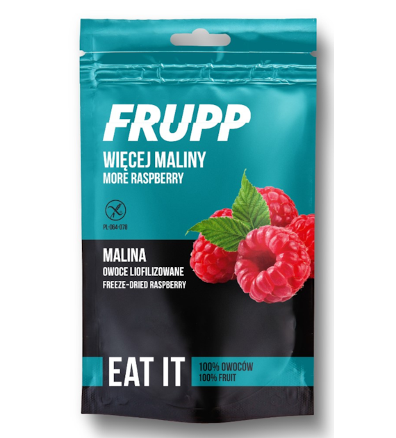 Frupp owoce liofilizowane MALINA 15 g - Celiko