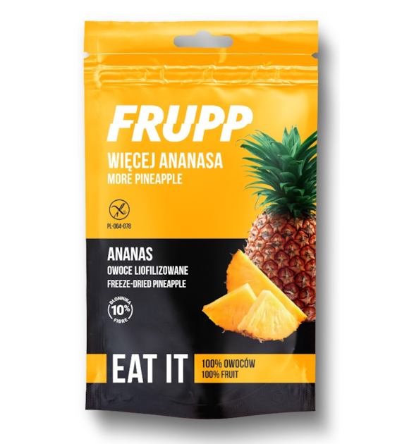 Frupp owoce liofilizowane ANANAS 15 g - Celiko