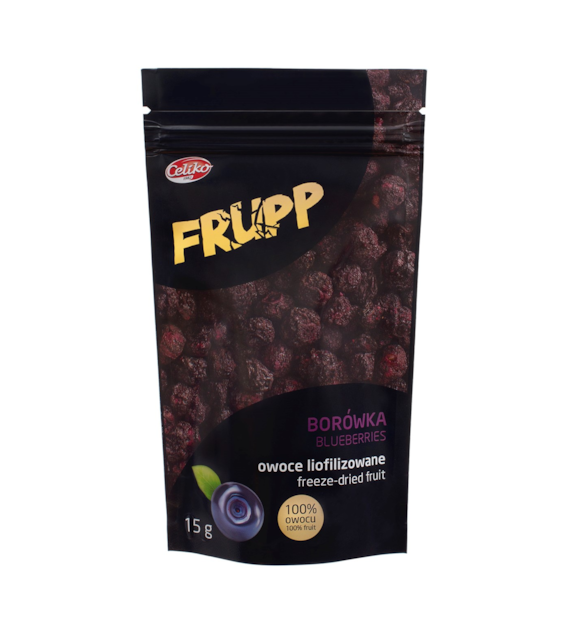 Frupp owoce liofilizowane BORÓWKA 15 g - Celiko