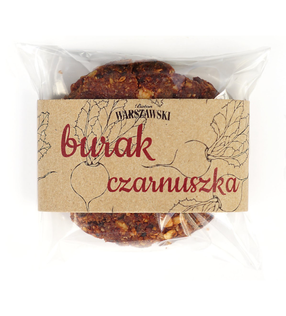 Ciastko Warszawskie - Burak i czarnuszka 60 g - Baton Warszawski