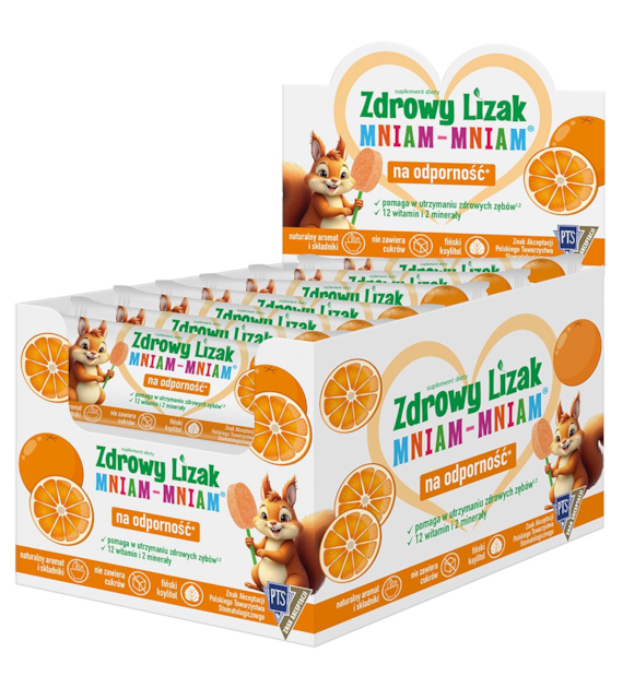 Zdrowy lizak Mniam-Mniam pomarańcza (ŁEZKA) - Starpharma