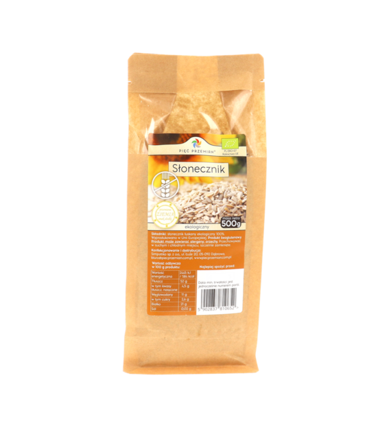 Słonecznik bezglutenowy BIO 500 g - Pięć Przemian