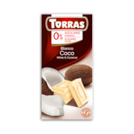 Czekolada biała z kokosem 75 g - Torras