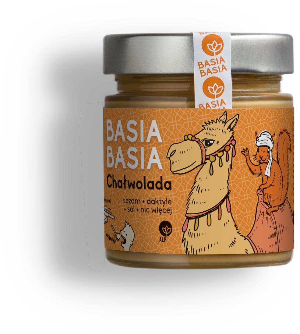 Krem sezamowo-daktylowy Chałwolada 210 g Basia Basia - Alpi