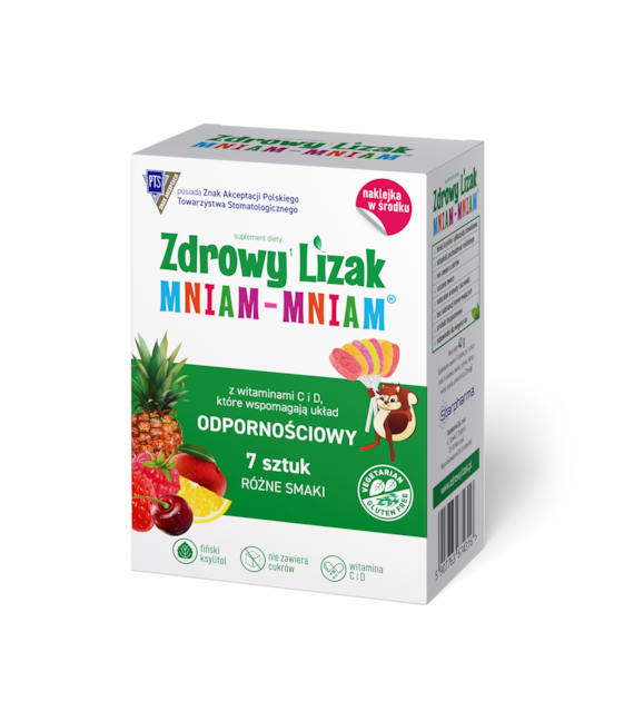 Zdrowy Lizak Mniam-Mniam ODPORNOŚCIOWY 7 szt. - Starpharma