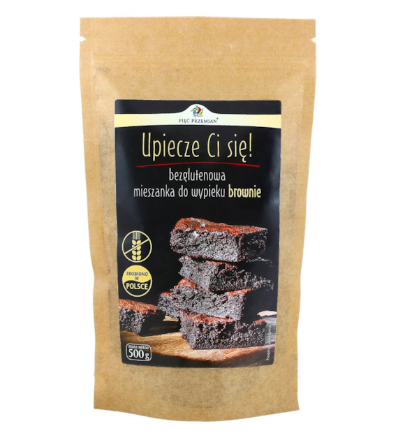 Mieszanka na brownie bezglutenowe 500 g - Pięć Przemian