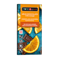 Czekolada mleczna z pomarańczą bez dodatku cukru 75 g - Pure&Good