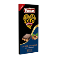 Czekolada mleczna z orzechami laskowymi bez dodatku cukru ZERO 150 g - Torras