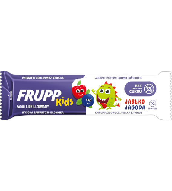 Baton FRUPP jabłko, jagoda 9 g - Celiko