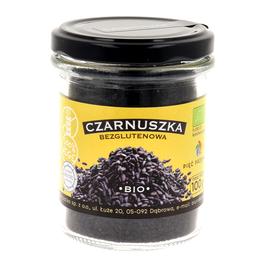 Czarnuszka bezglutenowa BIO 100 g - Pięć Przemian
