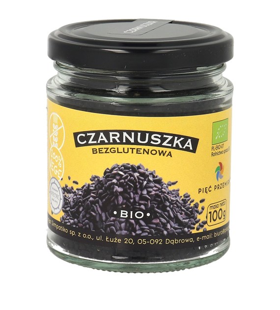 Czarnuszka bezglutenowa BIO 100 g - Pięć Przemian