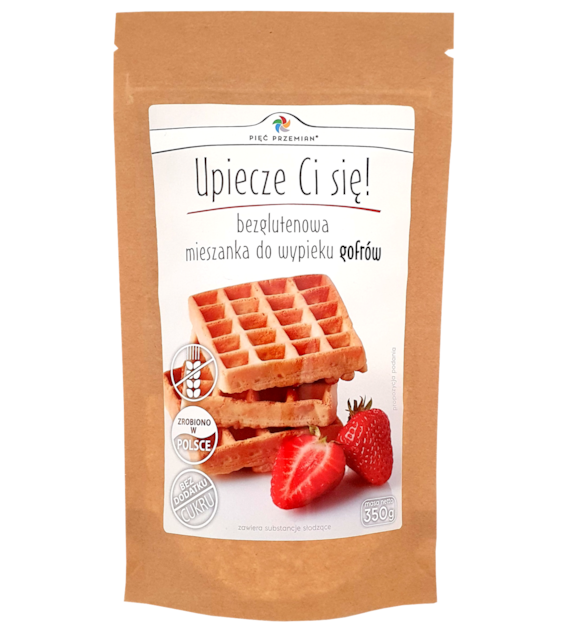Mieszanka na gofry bezglutenowe 350 g - Pięć Przemian