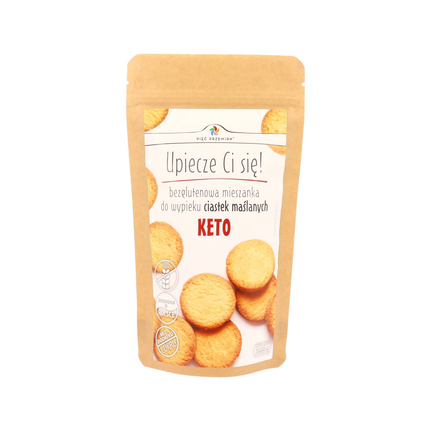 Mieszanka na keto ciastka maślane bezglutenowe 365 g - Pięć Przemian
