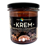 Krem migdałowo-czekoladowy KETO 300 g - Pięć Przemian