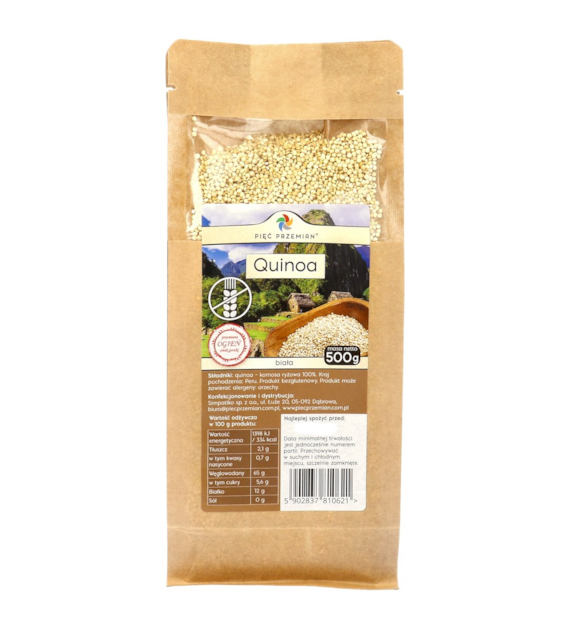 Quinoa - komosa ryżowa bezglutenowa 500 g - Pięć Przemian