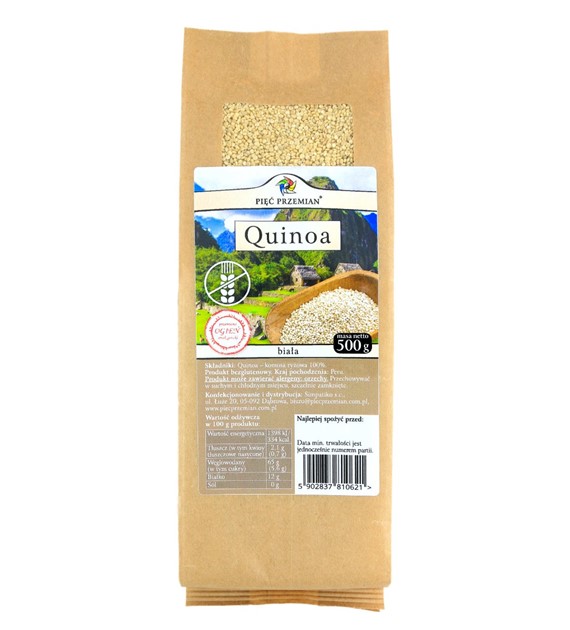 Quinoa - komosa ryżowa bezglutenowa 500 g - Pięć Przemian