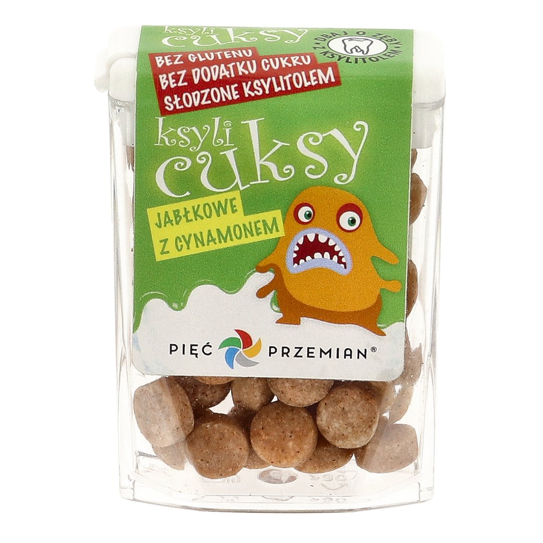 KsyliCuksy jabłkowe z cynamonem 13 g - Pięć Przemian