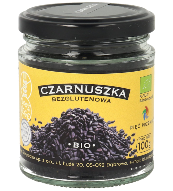 Czarnuszka bezglutenowa BIO 100 g - Pięć Przemian